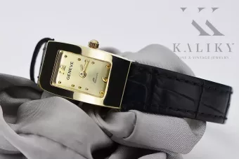 Elegantiškas 14k 585 aukso moteriškas laikrodis Geneve LW090Y