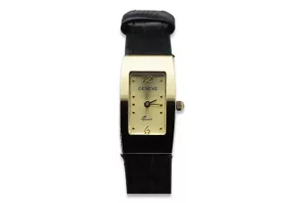 Elegantiškas 14k 585 aukso moteriškas laikrodis Geneve LW090Y