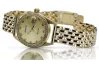 Złoty zegarek damski 14k z BRYLANTAMI 0.25ct Geneve lwd078ydyz&lbw004y