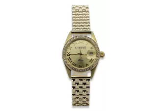 Gold men's watch Geneve ★ zlotychlopak.pl ★ Gold purity 585 333 Low Price!