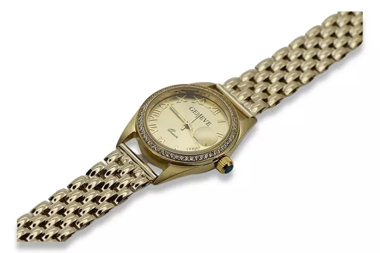 Złoty zegarek męski Geneve ★ zlotychlopak.pl ★ Próba złota 585 333 Niska cena!
