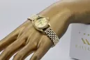 Gold men's watch Geneve ★ zlotychlopak.pl ★ Gold purity 585 333 Low Price!