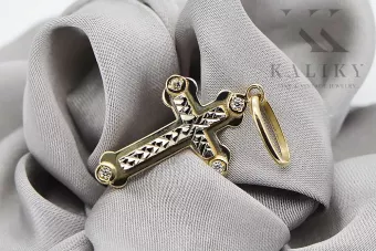 Gold Orthodox Cross ★ russiangold.com ★ Gold 585 333 Low price