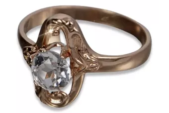 Russisch Sowjetrosa 14 Karat 585 Gold Alexandrit Rubin Smaragd Saphir Zirkon Ring vrc358