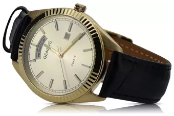 Złoty zegarek męski damski 14k 585 Geneve mw008ydy