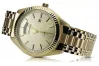 Жълт мъжки часовник Geneve 14k 585 злато mw008ydy&mba012yo