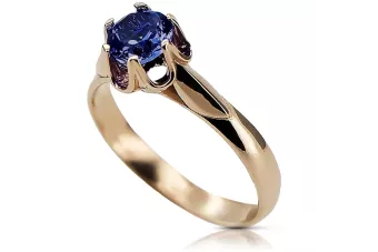 Russian Soviet rose 14k 585 gold Alexandrite Ruby Emerald Sapphire Zircon ring  vrc014