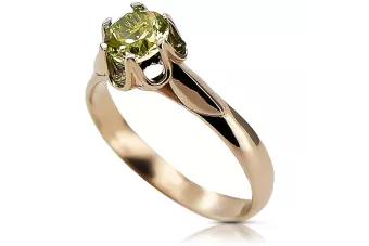 Russian Soviet rose 14k 585 gold Alexandrite Ruby Emerald Sapphire Zircon ring  vrc014