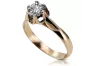 Rose pink 14k gold 585 Cubic Zircon ring vrc122 Vintage