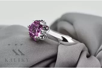 Ruso soviético rosa 14k 585 oro Alexandrite Ruby Esmeralda zafiro anillo Zircon vrc014