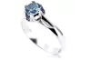 Silver 925 Aquamarine ring vrc122s Vintage