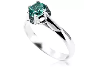 Silver 925 Emerald ring vrc122s Vintage