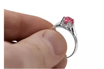 Sidabrinis žiedas Rusijos 925 su rubinu vrc122s Vintage