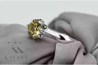 Russian Soviet rose 14k 585 gold Alexandrite Ruby Emerald Sapphire Zircon ring  vrc014