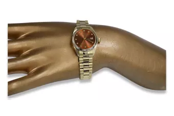 Gold men's watch Geneve ★ zlotychlopak.pl ★ Gold purity 585 333 Low Price!