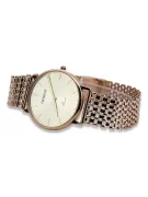 Męski zegarek z czerwonego różowego złota 14k 585 Geneve mw004r&mbw004r
