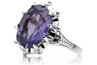 Stříbrný ruský 925 prsten s Alexandrite Vrc079S vinobraní