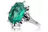 Silver 925 Emerald ring vrc079s Vintage