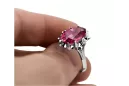 Ruso soviético rosa 14k 585 oro Alexandrite Ruby Esmeralda zafiro anillo Zircon vrc014