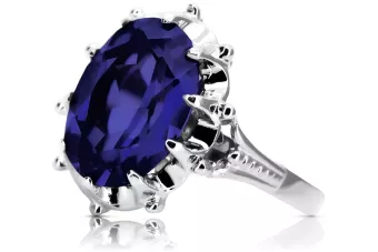 Silver 925 Sapphire ring vrc079s Vintage