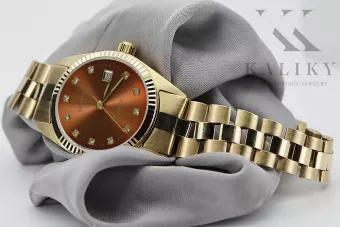 Gold men's watch Geneve ★ zlotychlopak.pl ★ Gold purity 585 333 Low Price!