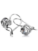 Silver 925 aquamarine earrings vec145s Vintage