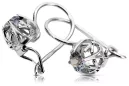 Silver 925 aquamarine earrings vec145s Vintage
