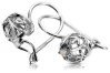 Silver 925 aquamarine earrings vec145s Vintage