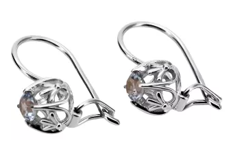 Silver 925 aquamarine earrings vec145s Vintage