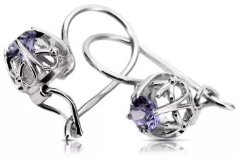 Plata 925 pendientes de aleksandryte vec145s Vintage