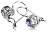 Silver 925 aleksandryte earrings vec145s Vintage