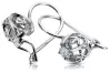 Silver 925 earrings setting vec145s Vintage
