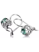Silber 925 Smaragd Ohrringe Vec145s Jahr