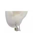 Серебро 925 перидот сережки vec145s Винтаж