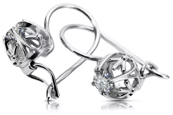 Cercei de zircon 925 de argint vec145s Vintage