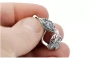 Vintage 925 Silver zircon earrings vec141s Russian Soviet style