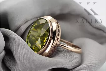Руски съветски роза 14k 585 злато Александрит Рубин Изумруд Сапфир Циркон пръстен vrc014