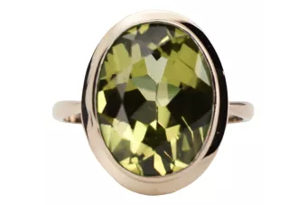 Russian Soviet rose 14k 585 gold Alexandrite Ruby Emerald Sapphire Zircon ring  vrc014