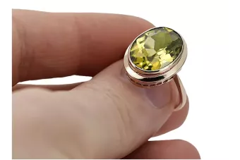 Ruso soviético rosa 14k 585 oro Alexandrite Ruby Esmeralda zafiro anillo Zircon vrc014