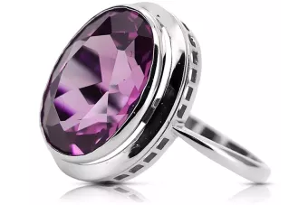 Russian Soviet rose 14k 585 gold Alexandrite Ruby Emerald Sapphire Zircon ring  vrc014