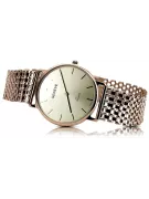 Ανδρικό ρολόι από κόκκινο ροζ χρυσό 14k 585 Geneve mw004r&mbw004r