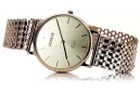 Ανδρικό ρολόι από κόκκινο ροζ χρυσό 14k 585 Geneve mw004r&mbw004r