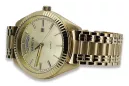 Gold men's watch Geneve ★ zlotychlopak.pl ★ Gold purity 585 333 Low Price!