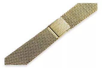 Yellow 14k gold man's Tossot Geneve watch 18mm bracelet mbw021y