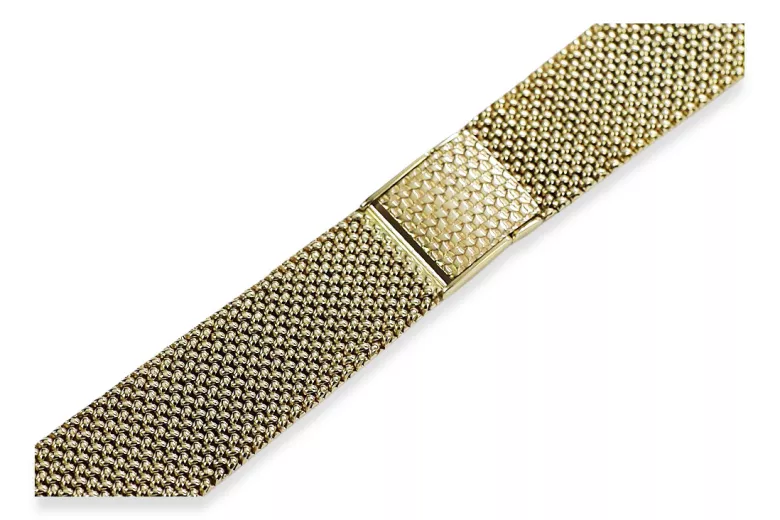 Złota bransoleta 14k 585 do zegarka męskiego Tissot Geneve 18mm mbw021y