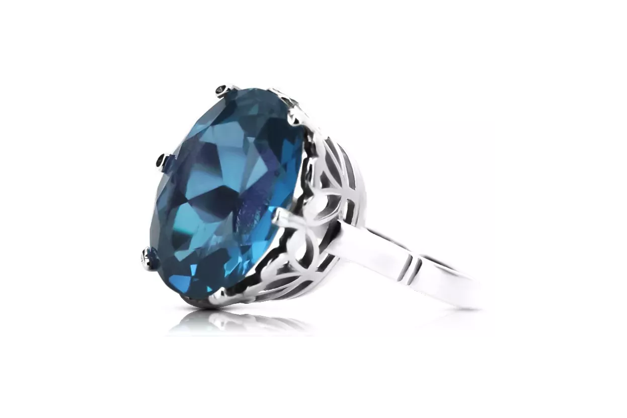 Russische Sowjetrose 14k 585 gold Alexandrite Ruby Emerald Saphir Zircon Ring vrc014