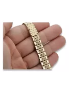 Желтый браслет из ★ розового золота russiangold.com ★ Gold 585 333 Низкая цена