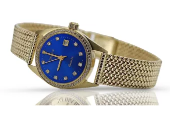 Gold men's watch Geneve ★ zlotychlopak.pl ★ Gold purity 585 333 Low Price!