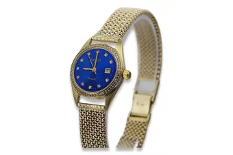 Gold men's watch Geneve ★ zlotychlopak.pl ★ Gold purity 585 333 Low Price!
