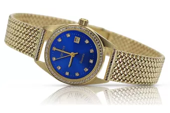 Gold men's watch Geneve ★ zlotychlopak.pl ★ Gold purity 585 333 Low Price!